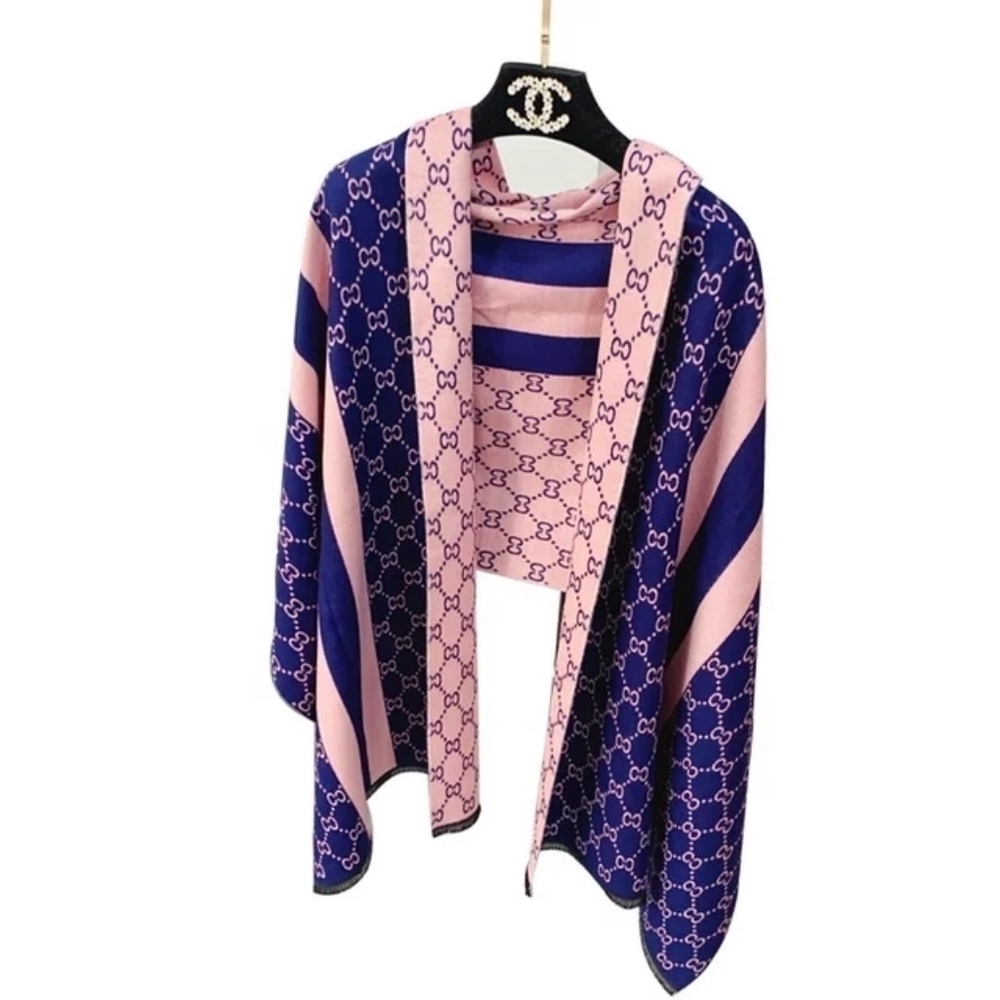 Stylish Reversible large Soft Cozy cashmere/Pashmina